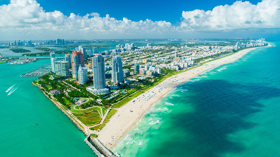 Miami Beach from the air