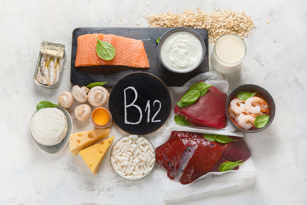 platter of foods that are rich in b12